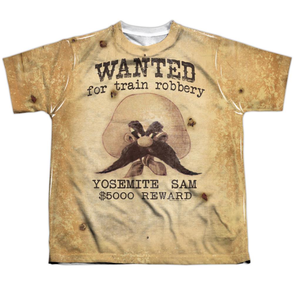 Looney Tunes Wanted Youth Regular Fit Poly Short-Sleeve T-Shirt