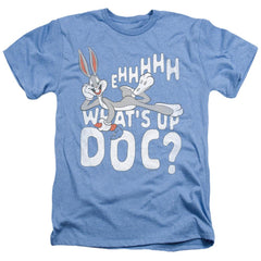 Looney Tunes What's Up Men's 30/1 Heather 60 40 Poly Short-Sleeve T-Shirt
