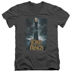 Lord Of The Rings Always Watching Men's 30/1 Cotton Slim V-Neck T-Shirt