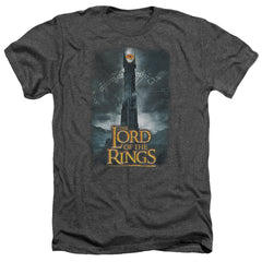 Lord Of The Rings Always Watching Men's 30/1 Heather 60 40 Poly Short-Sleeve T-Shirt