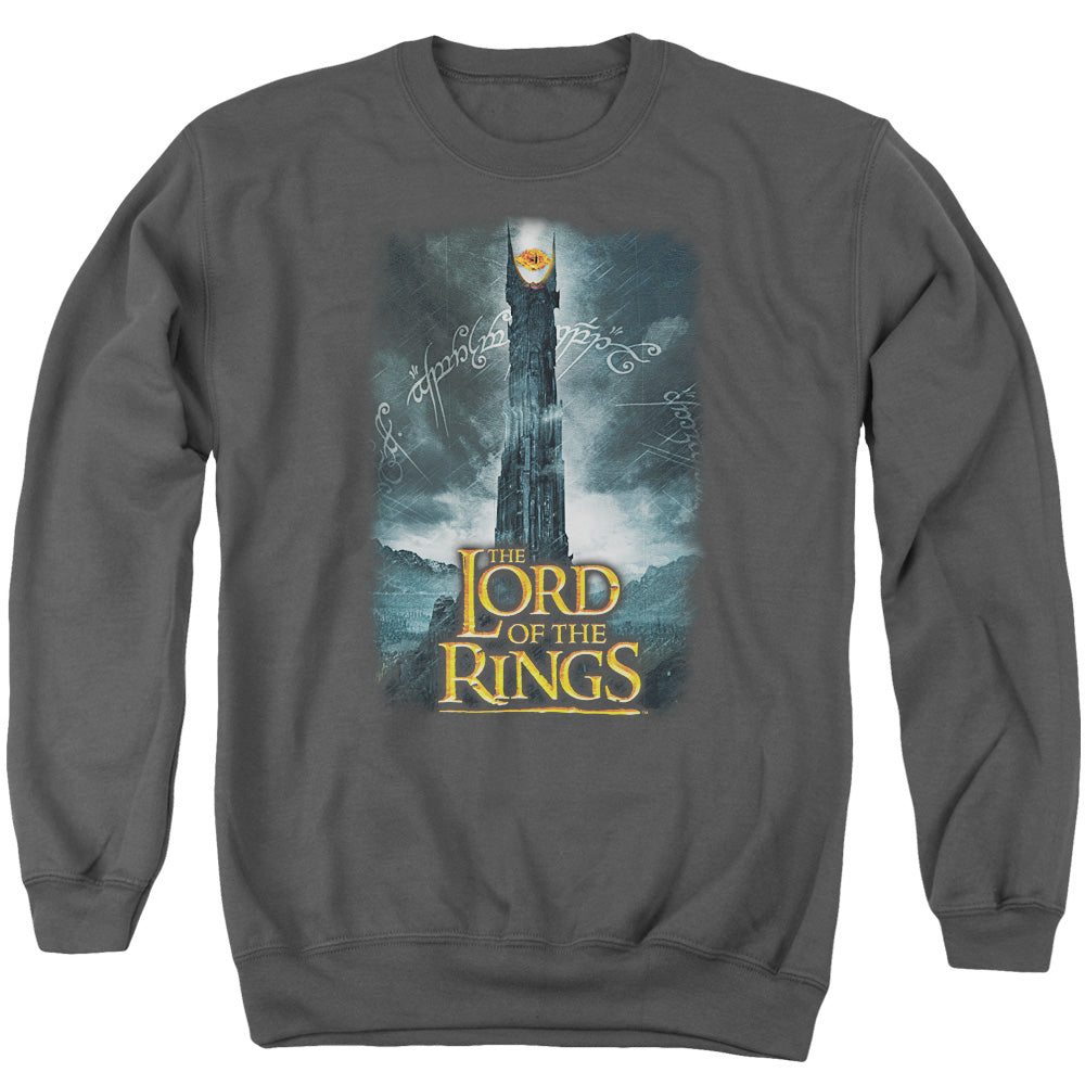Lord Of The Rings Always Watching Men's Crewneck 50 50 Poly Long-Sleeve T-Shirt