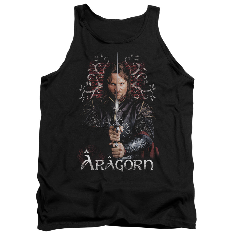 Lord Of The Rings Aragorn Men's 18/1 Cotton Tank Top