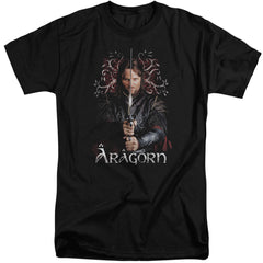 Lord Of The Rings Aragorn Men's 18/1 Tall Cotton Short-Sleeve T-Shirt