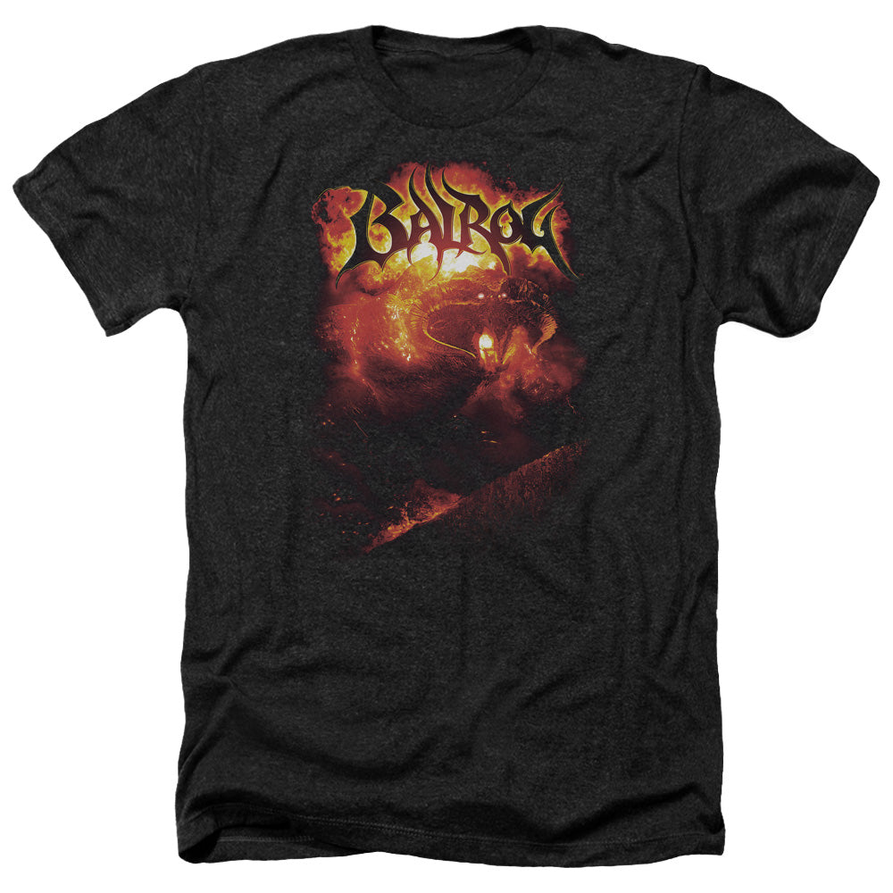 Lord Of The Rings Balrog Men's 30/1 Heather 60 40 Poly Short-Sleeve T-Shirt