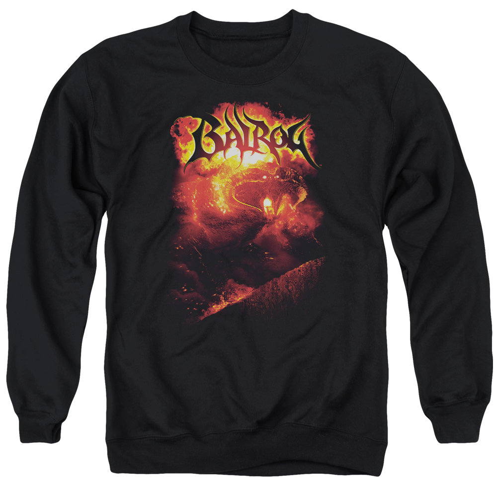 Lord Of The Rings Balrog Men's Crewneck 50 50 Poly Long-Sleeve T-Shirt