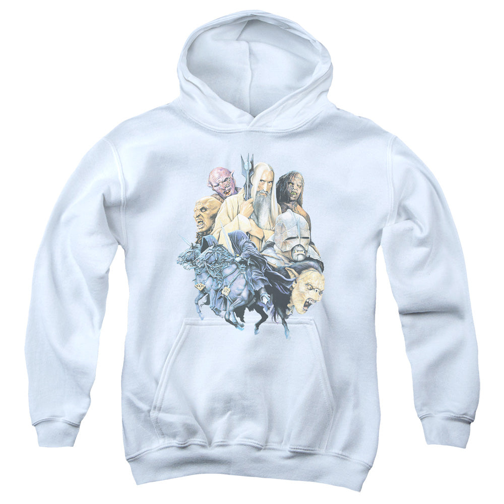 Lord Of The Rings Collage Of Evil Youth Cotton Poly Pull-Over Hoodie