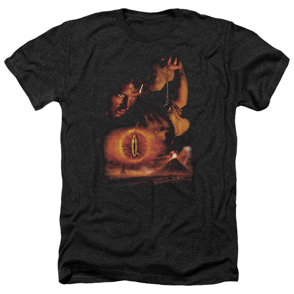 Lord Of The Rings Destroy The Ring Men's 30/1 Heather 60 40 Poly Short-Sleeve T-Shirt