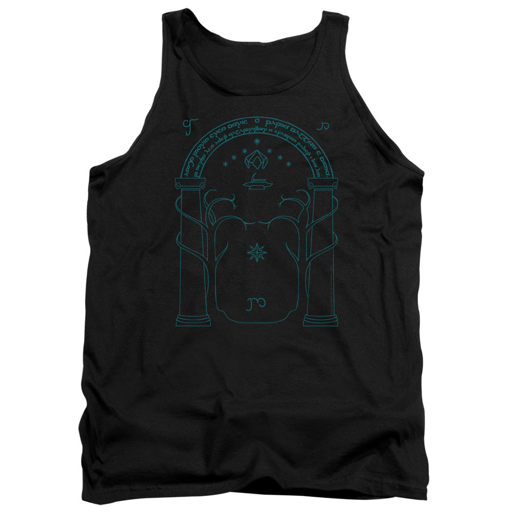 Lord Of The Rings Doors Of Durin Men's 18/1 Cotton Tank Top