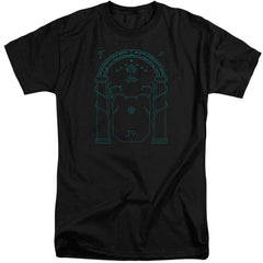 Lord Of The Rings Doors Of Durin Men's 18/1 Tall Cotton Short-Sleeve T-Shirt