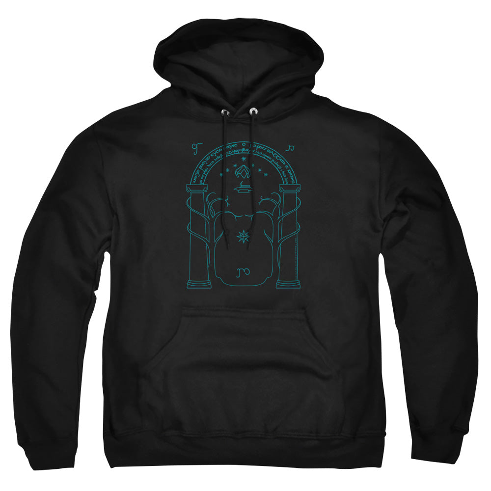Lord Of The Rings Doors Of Durin Men's Pull-Over 75 25 Poly Hoodie