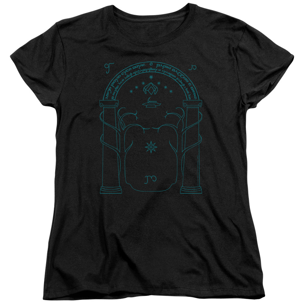 Lord Of The Rings Doors Of Durin Women's 18/1 Cotton Short-Sleeve T-Shirt