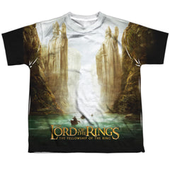 Lord Of The Rings Fellowship Poster Youth Regular Fit Poly Short-Sleeve T-Shirt