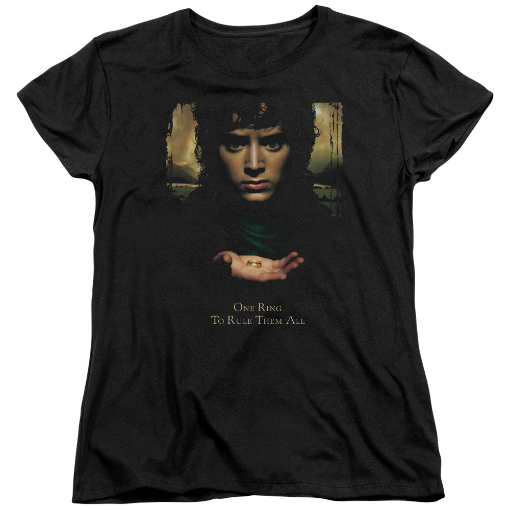 Lord Of The Rings Frodo One Ring Women's 18/1 Cotton Short-Sleeve T-Shirt