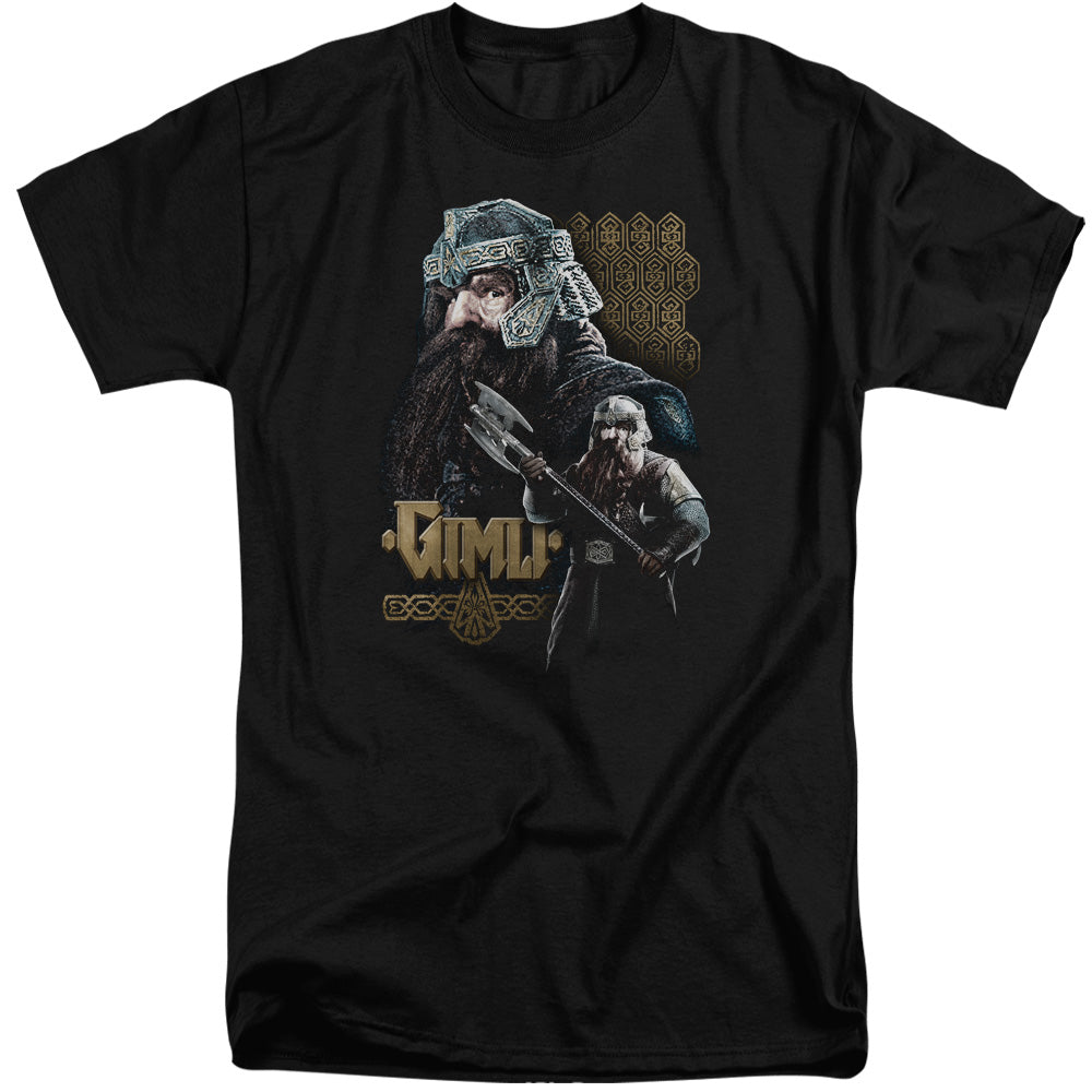 Lord Of The Rings Gimli Men's 18/1 Tall Cotton Short-Sleeve T-Shirt