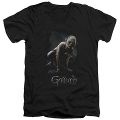 Lord Of The Rings Gollum Men's 30/1 Cotton Slim V-Neck T-Shirt