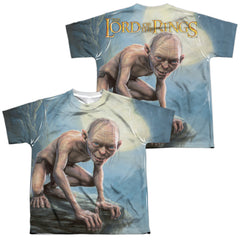 Lord Of The Rings Gollum Moon (Front/Back Print) Youth Regular Fit Poly Short-Sleeve T-Shirt