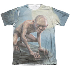 Lord Of The Rings Gollum Moon Men's Regular Fit Poly Cotton Short-Sleeve T-Shirt