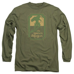 Lord Of The Rings Green Dragon Tavern Men's 18/1 Cotton Long-Sleeve T-Shirt