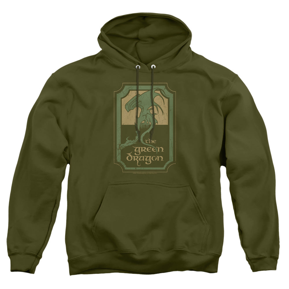Lord Of The Rings Green Dragon Tavern Men's Pull-Over 75 25 Poly Hoodie