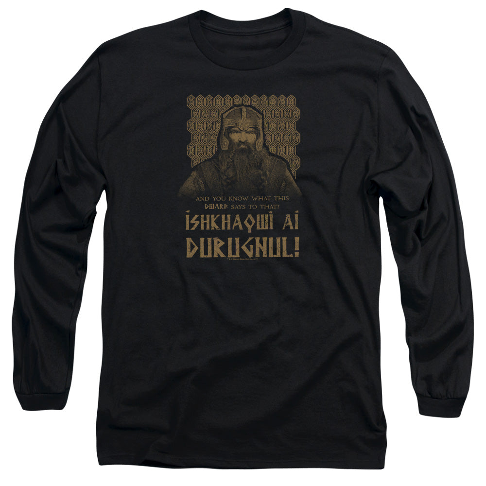 Lord Of The Rings Ishkhaqwi Durugnul Men's 18/1 Cotton Long-Sleeve T-Shirt