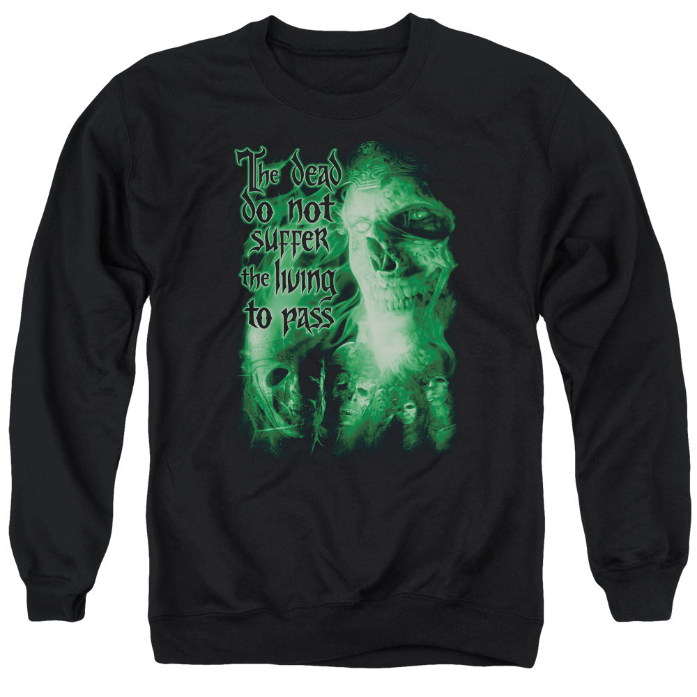 Lord Of The Rings King Of The Dead Men's Crewneck 50 50 Poly Long-Sleeve T-Shirt