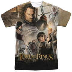 Lord Of The Rings King Poster Men's Regular Fit Polyester Short-Sleeve T-Shirt