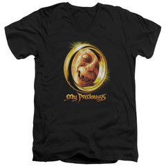 Lord Of The Rings My Precious Men's 30/1 Cotton Slim V-Neck T-Shirt