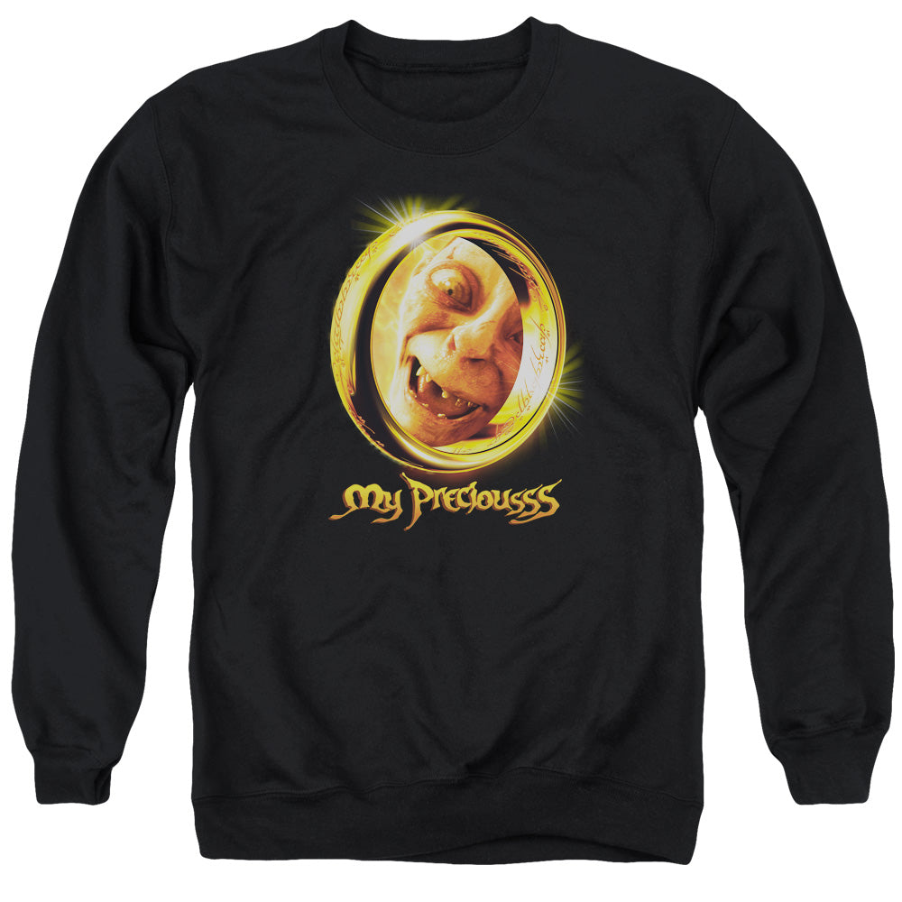 Lord Of The Rings My Precious Men's Crewneck 50 50 Poly Long-Sleeve T-Shirt