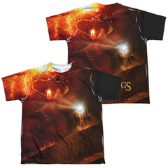 Lord Of The Rings No Passing (Front/Back Print) Youth Regular Fit Poly Short-Sleeve T-Shirt