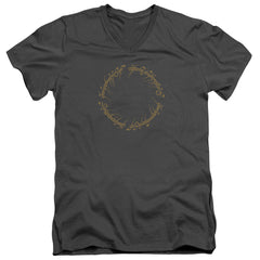 Lord Of The Rings One Ring Men's 30/1 Cotton Slim V-Neck T-Shirt