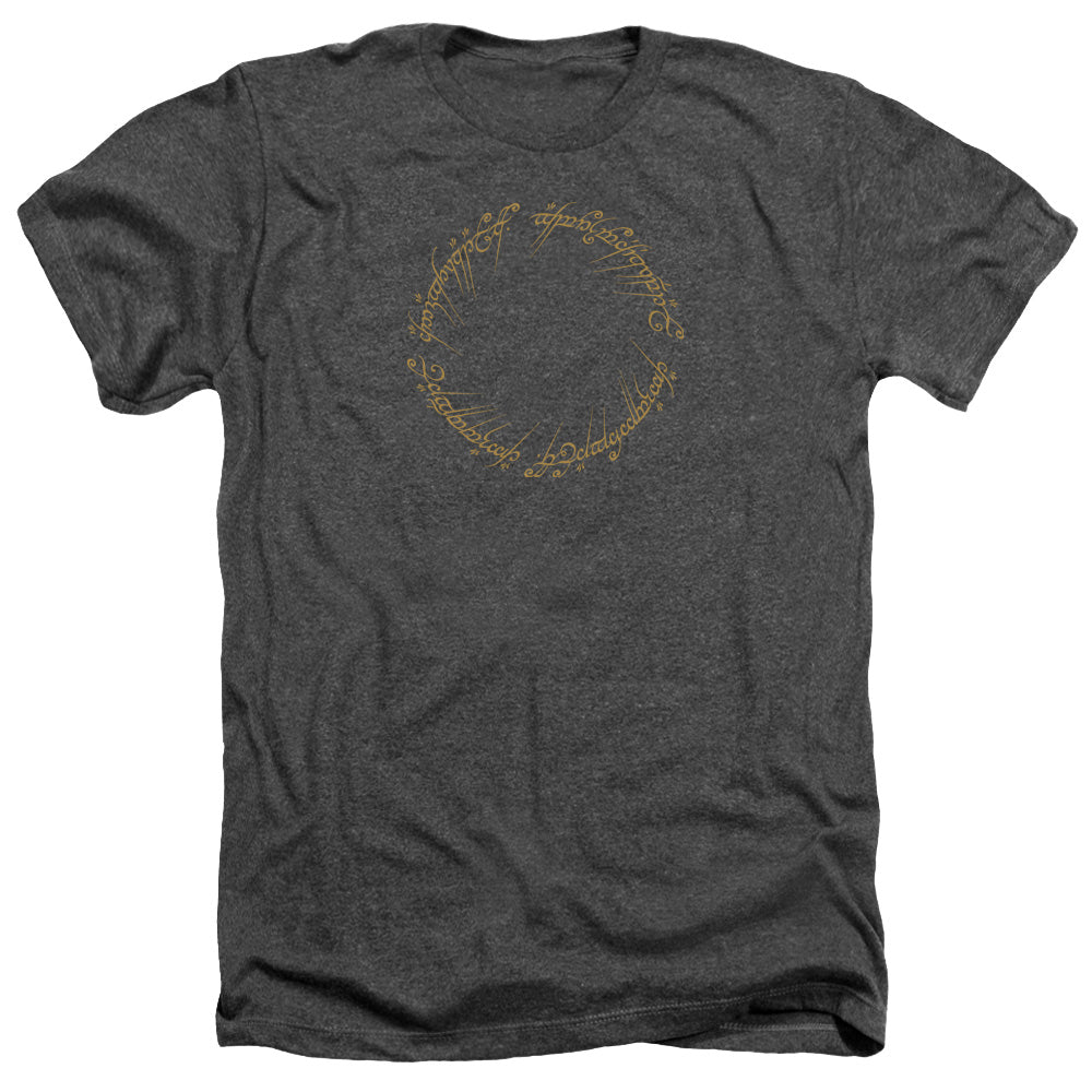 Lord Of The Rings One Ring Men's 30/1 Heather 60 40 Poly Short-Sleeve T-Shirt