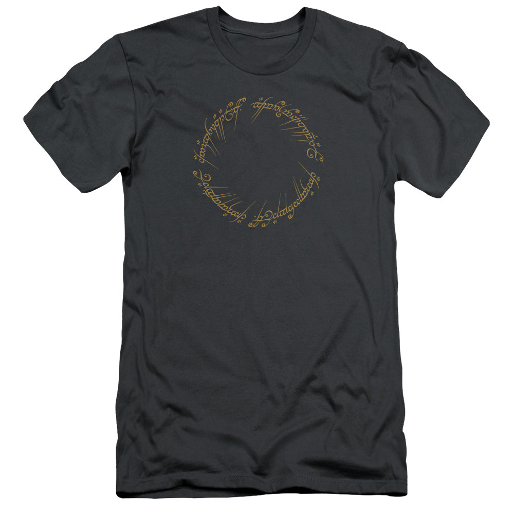 Lord Of The Rings One Ring Men's Ultra-Soft 30/1 Cotton Slim Short-Sleeve T-Shirt
