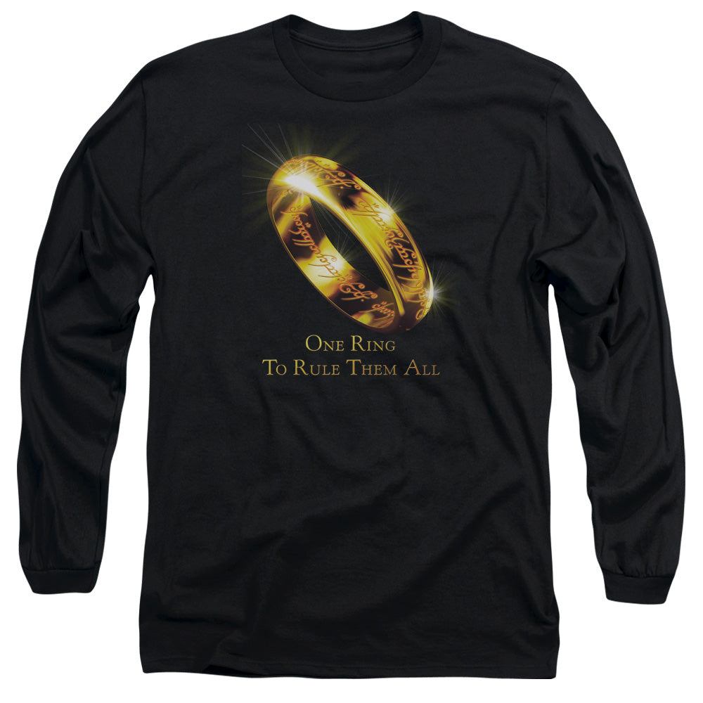 Lord Of The Rings One Ring To Rule Them All Men's 18/1 Cotton Long-Sleeve T-Shirt