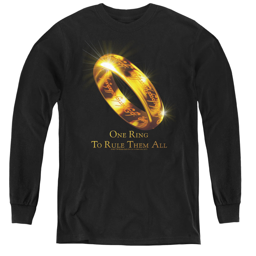 Lord Of The Rings One Ring To Rule Them All Youth Long-Sleeve T-Shirt