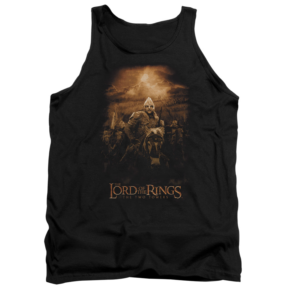 Lord Of The Rings Riders Of Rohan Men's 18/1 Cotton Tank Top