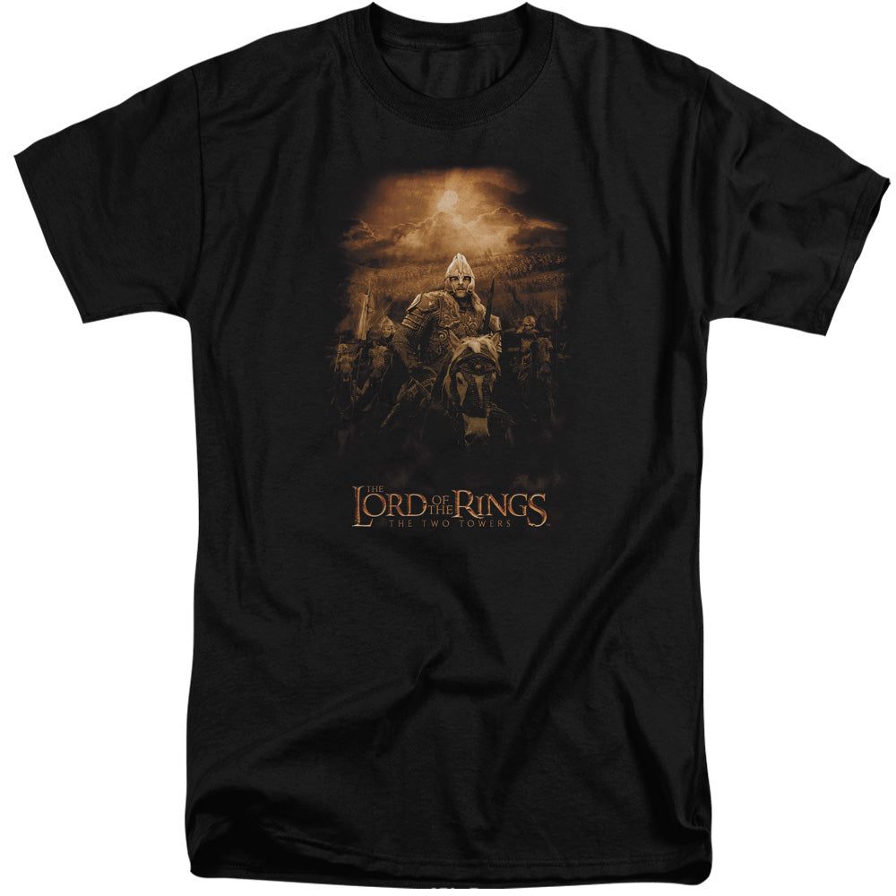 Lord Of The Rings Riders Of Rohan Men's 18/1 Tall Cotton Short-Sleeve T-Shirt