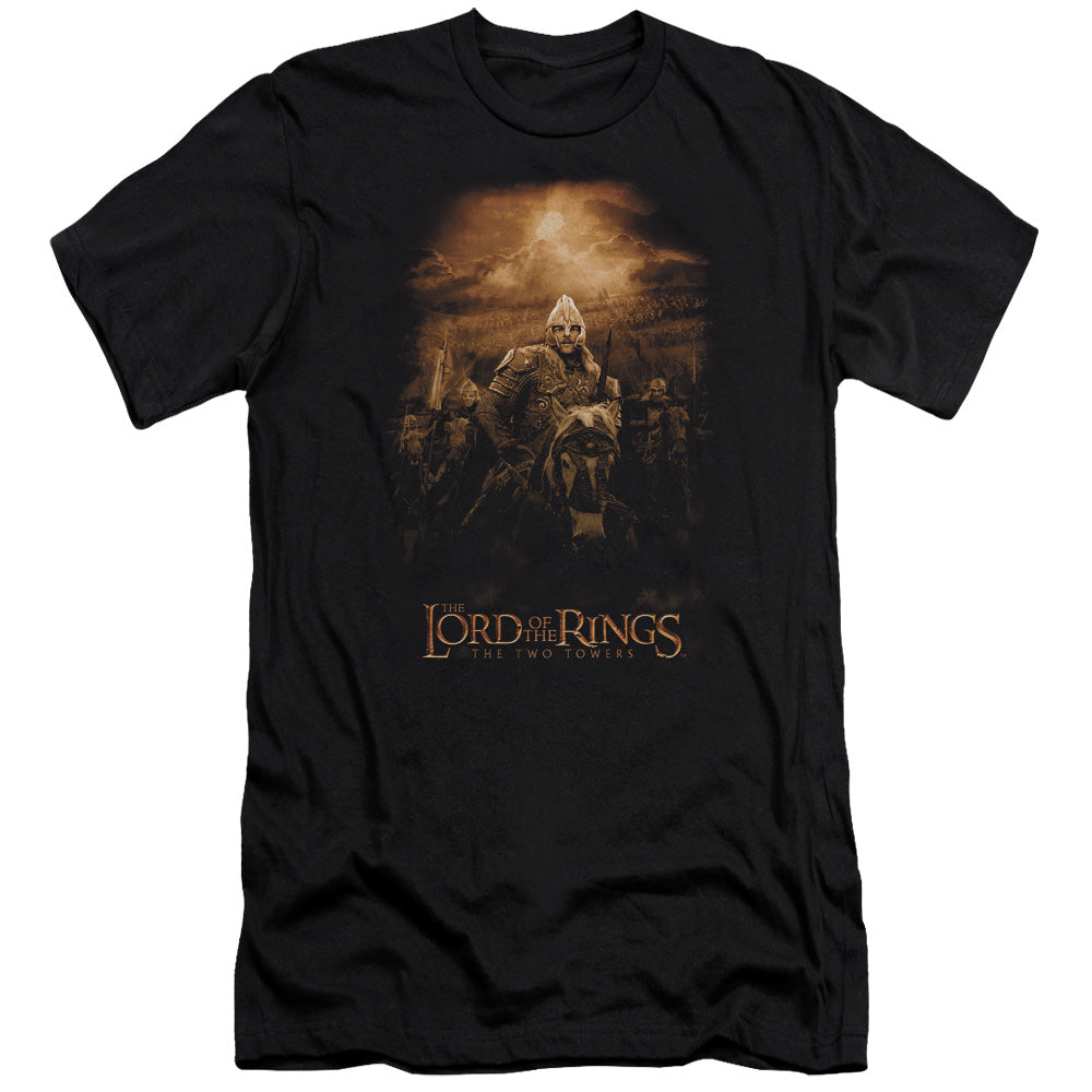 Lord Of The Rings Riders Of Rohan Men's Ultra-Soft 30/1 Cotton Slim Short-Sleeve T-Shirt
