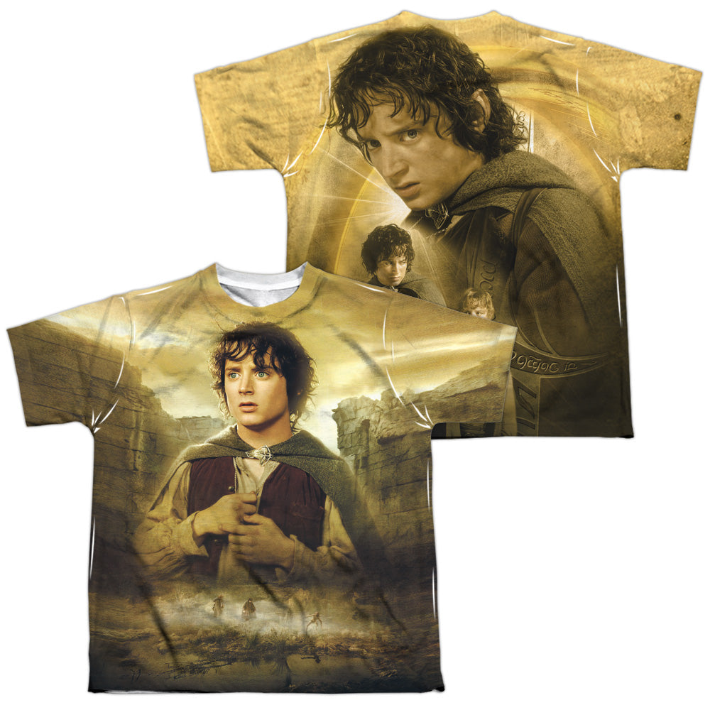 Lord Of The Rings Ring Bearer (Front/Back Print) Youth Regular Fit Poly Short-Sleeve T-Shirt