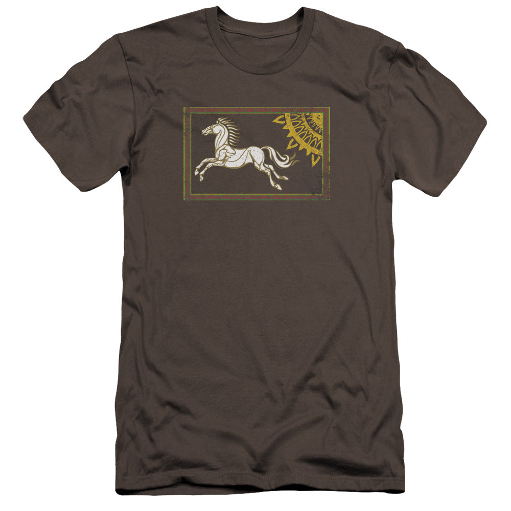 Lord Of The Rings Rohan Banner Men's Ultra-Soft 30/1 Cotton Slim Short-Sleeve T-Shirt