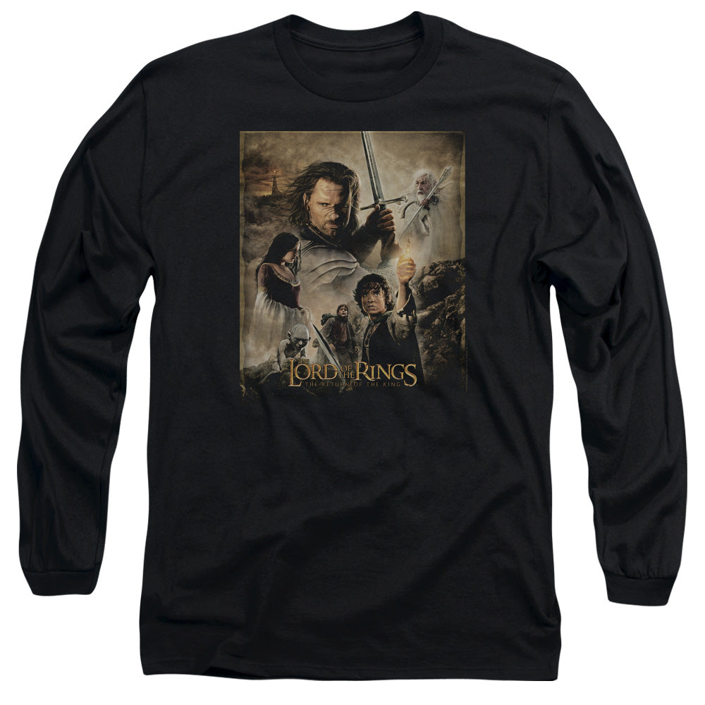 Lord Of The Rings Rotk Poster Men's 18/1 Cotton Long-Sleeve T-Shirt