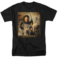 Lord Of The Rings Rotk Poster Men's 18/1 Cotton Short-Sleeve T-Shirt