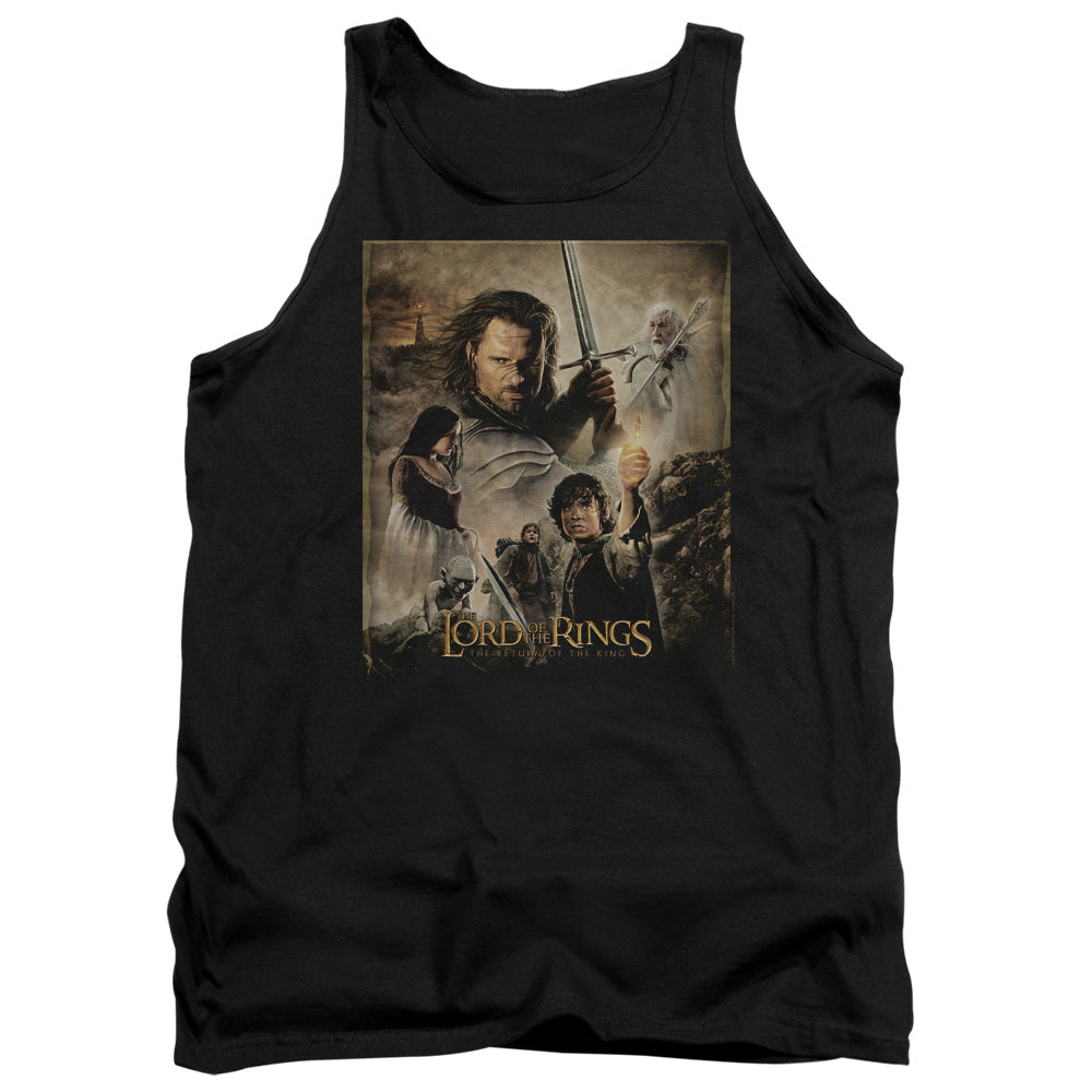 Lord Of The Rings Rotk Poster Men's 18/1 Cotton Tank Top