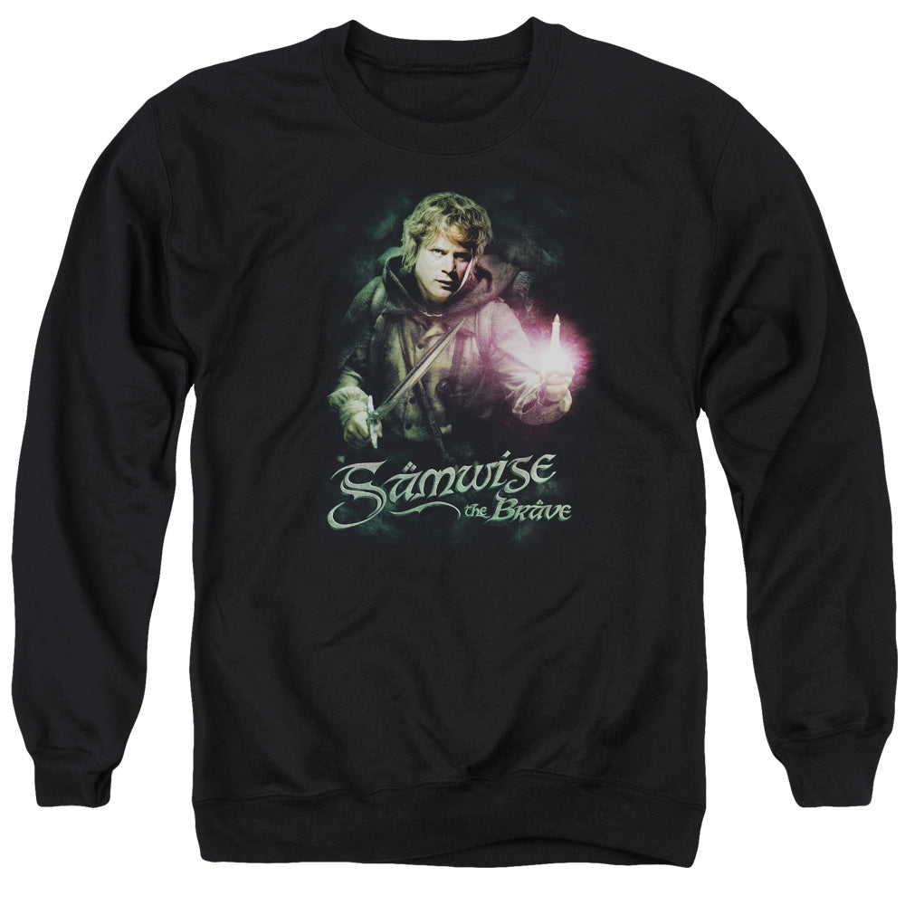 Lord Of The Rings Samwise The Brave Men's Crewneck 50 50 Poly Long-Sleeve T-Shirt