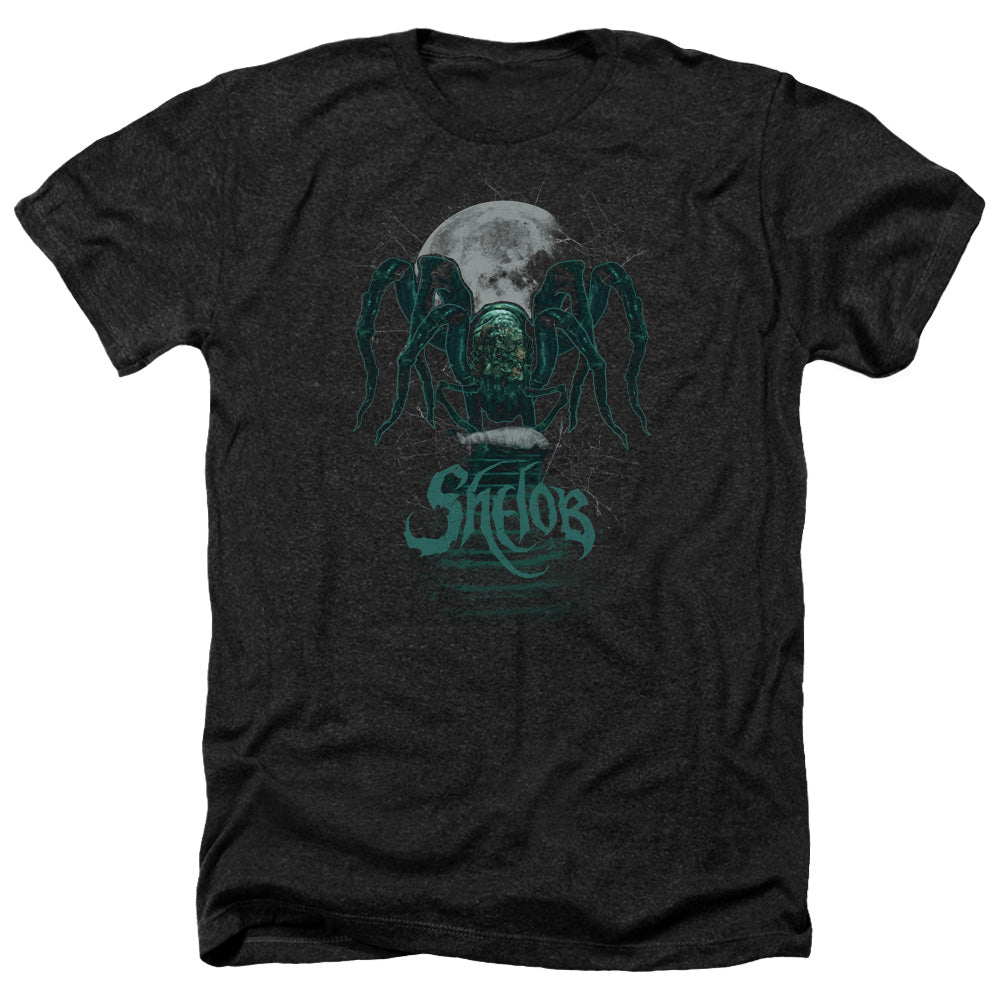 Lord Of The Rings Shelob Men's 30/1 Heather 60 40 Poly Short-Sleeve T-Shirt