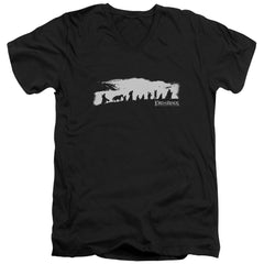 Lord Of The Rings The Fellowship Men's 30/1 Cotton Slim V-Neck T-Shirt