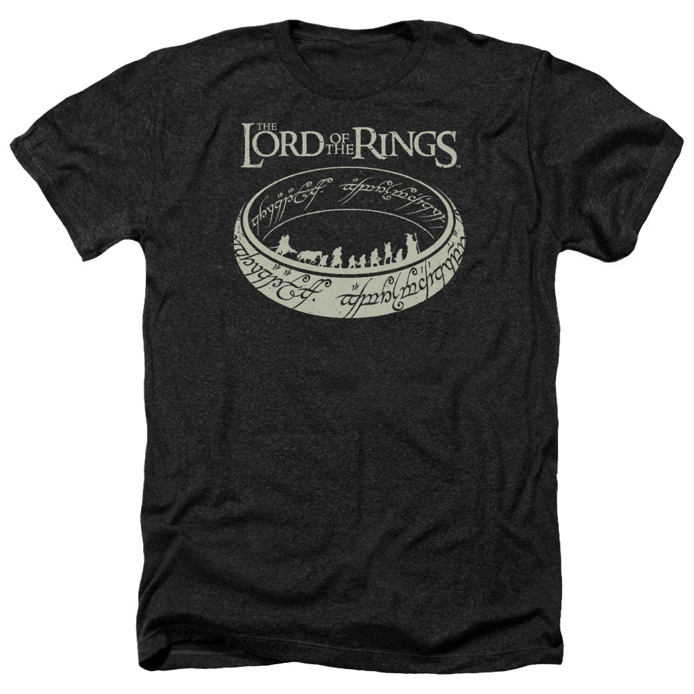 Lord Of The Rings The Journey Men's 30/1 Heather 60 40 Poly Short-Sleeve T-Shirt