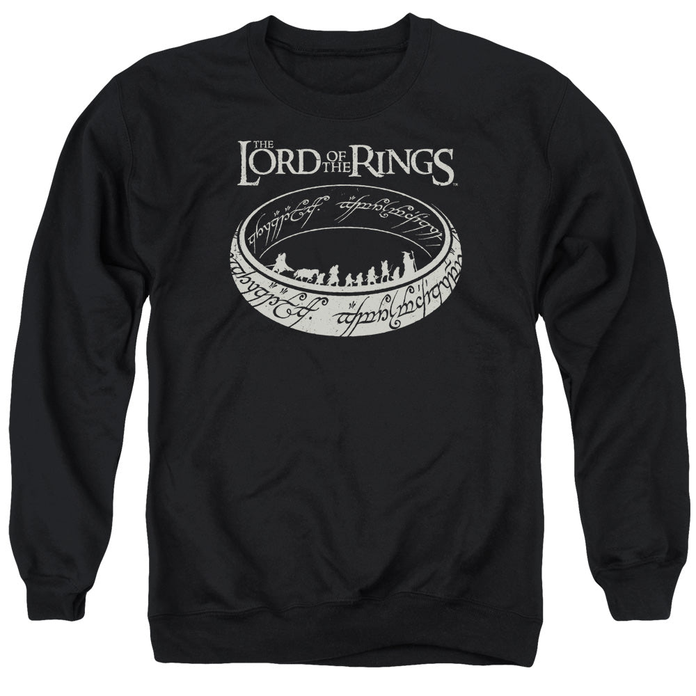 Lord Of The Rings The Journey Men's Crewneck 50 50 Poly Long-Sleeve T-Shirt