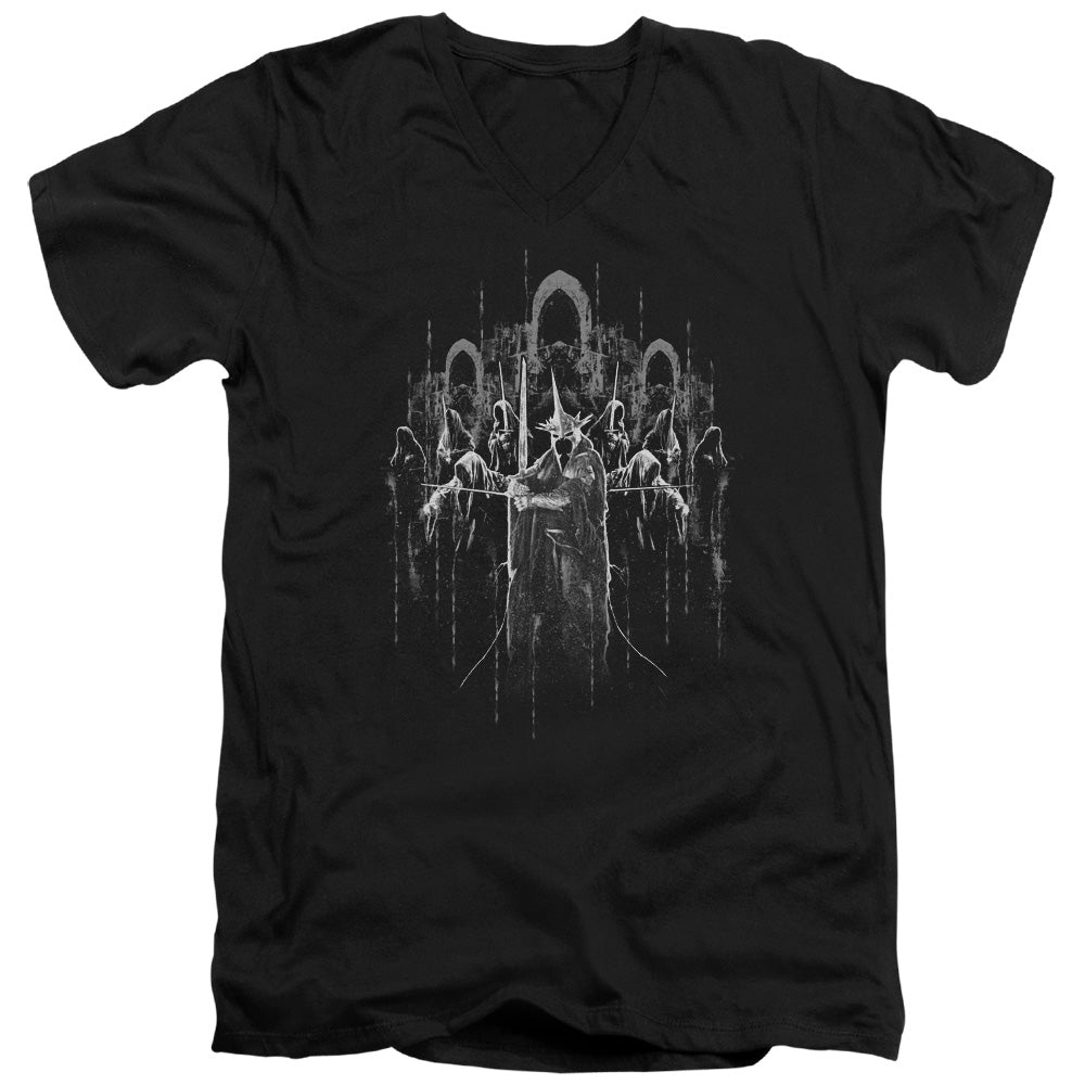Lord Of The Rings The Nine Men's 30/1 Cotton Slim V-Neck T-Shirt