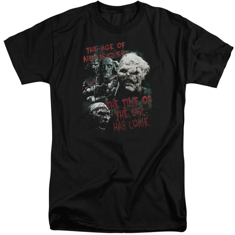 Lord Of The Rings Time Of The Orc Men's 18/1 Tall Cotton Short-Sleeve T-Shirt