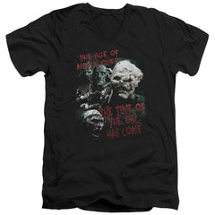Lord Of The Rings Time Of The Orc Men's 30/1 Cotton Slim V-Neck T-Shirt